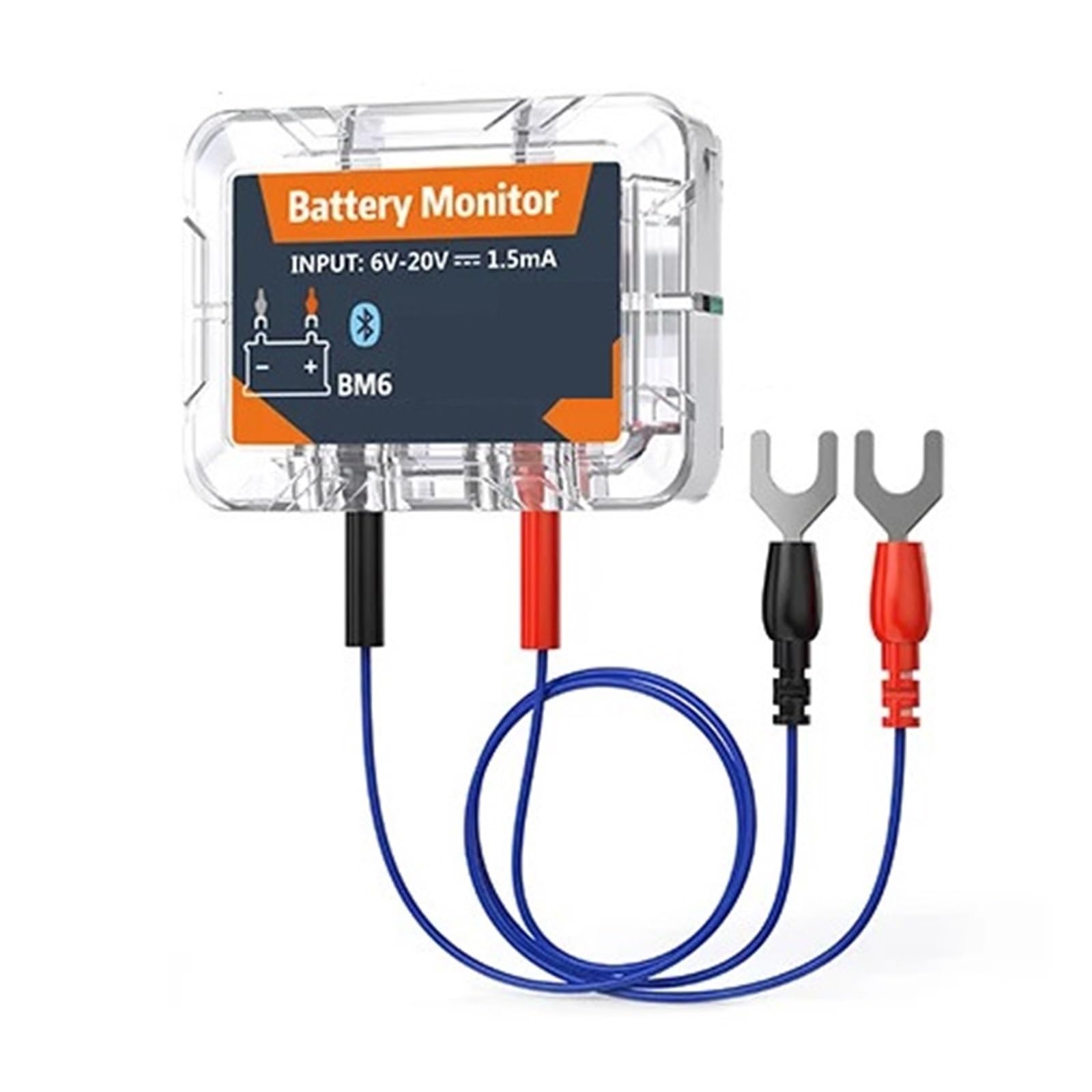 Monitor De Batería Inalámbrico Bluetooth, Probador De Batería De Monitoreo De Salud De Batería De Coche De 12V For Motocicleta, Camión Y Coche