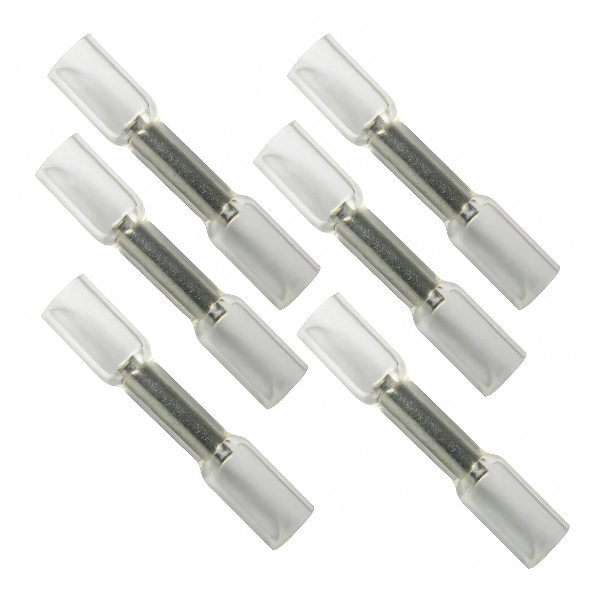 10~200PCS Weiß Kabel Gelötet Hülse Terminatoren Wärme Schrumpfen Stoßverbinder Elektrische Draht Crimp Terminals(200)