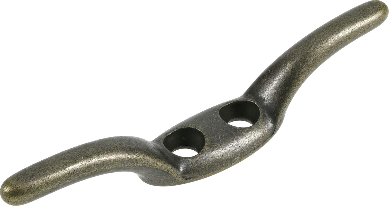 The Hillman Group Hardware Essentials 852714 Rope Cleat Antique Brass 2-1/2" - 2 Pack : Industrial & Scientific