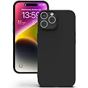 YATWIN Silicone Back Case for iPhone 14 Pro, Soft-Touch Phone Back Cover for Apple iPhone 14 Pro - Black gallery image