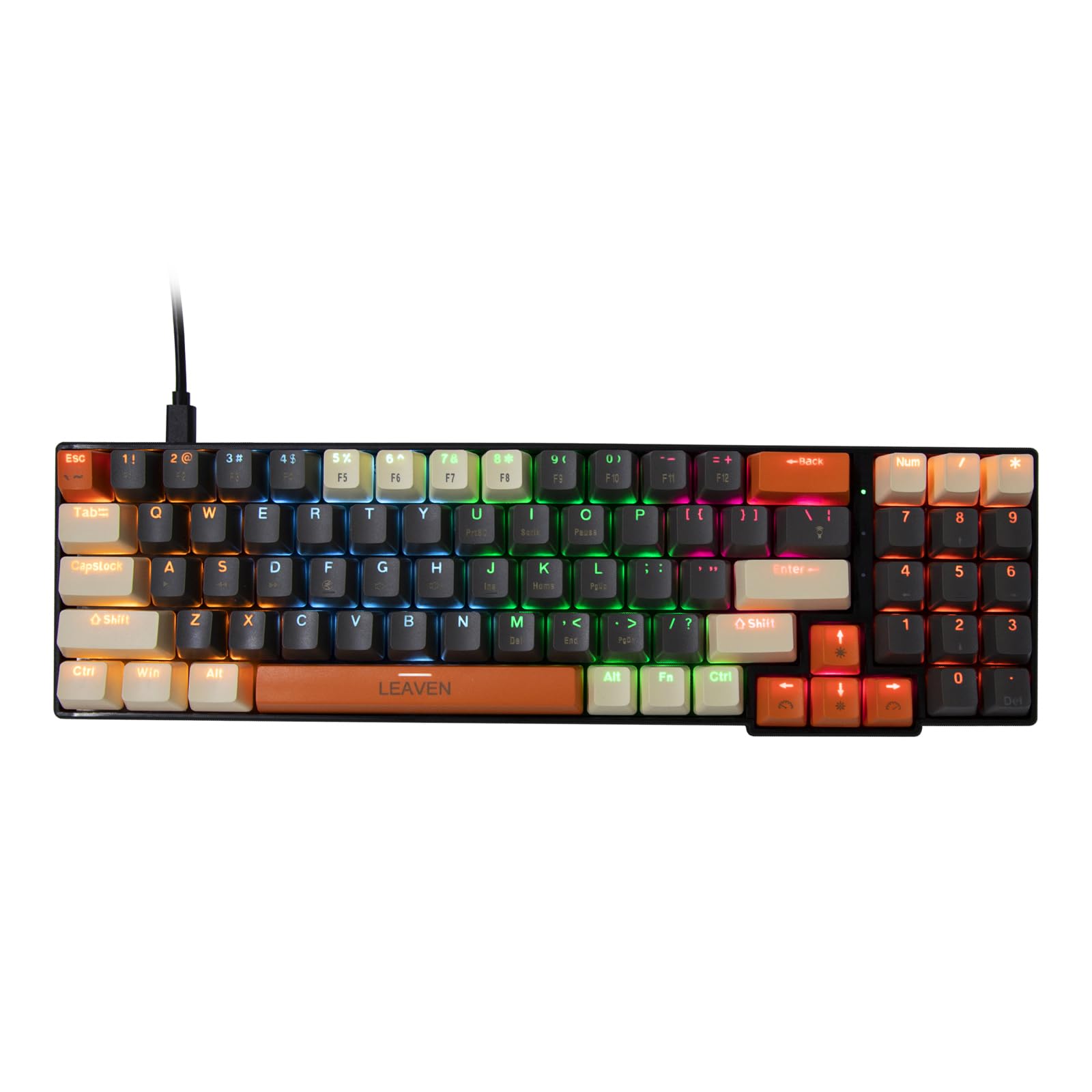 Keydous NJ80 ホワイト 英語配列 キーボード Amazon.com: NJ80-AP Wireless Mechanical Keyboard with Knob