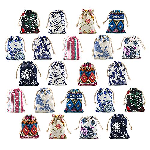 22pcs Retro Ethnic Pattern Canvas J…