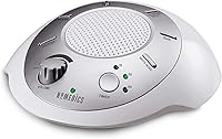 HoMedics SoundSleep White Noise Machine: Portable Travel Device with 6 Nature Sounds, Auto-Off Timer for Sleep Aid