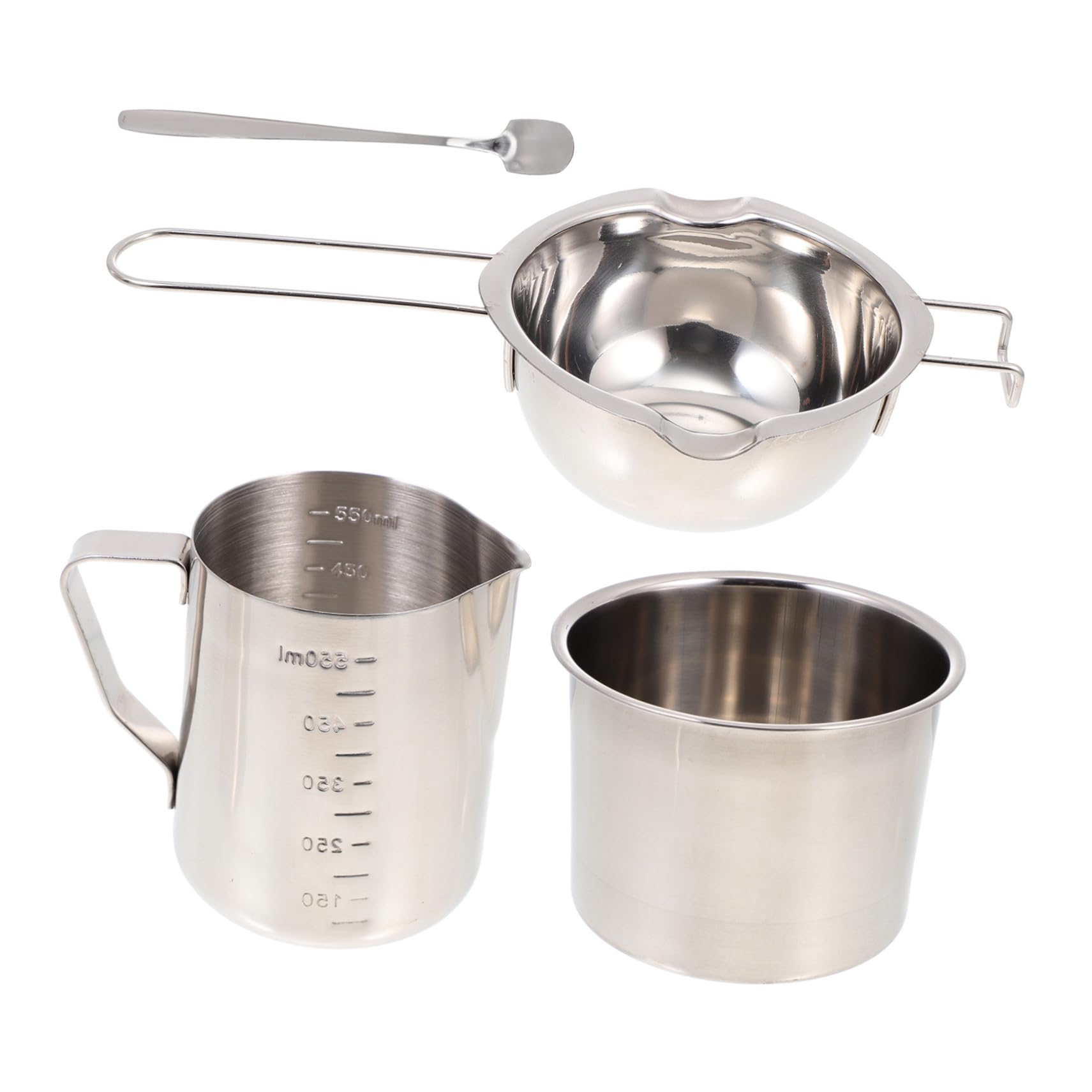 Hemobllo Kit Bougies DIY Pot à Bougie en Acier Inoxydable, Facile à Utiliser Nettoyer, Accessoires Complets pour Bougies Parfumées, pour Création Artisanale
