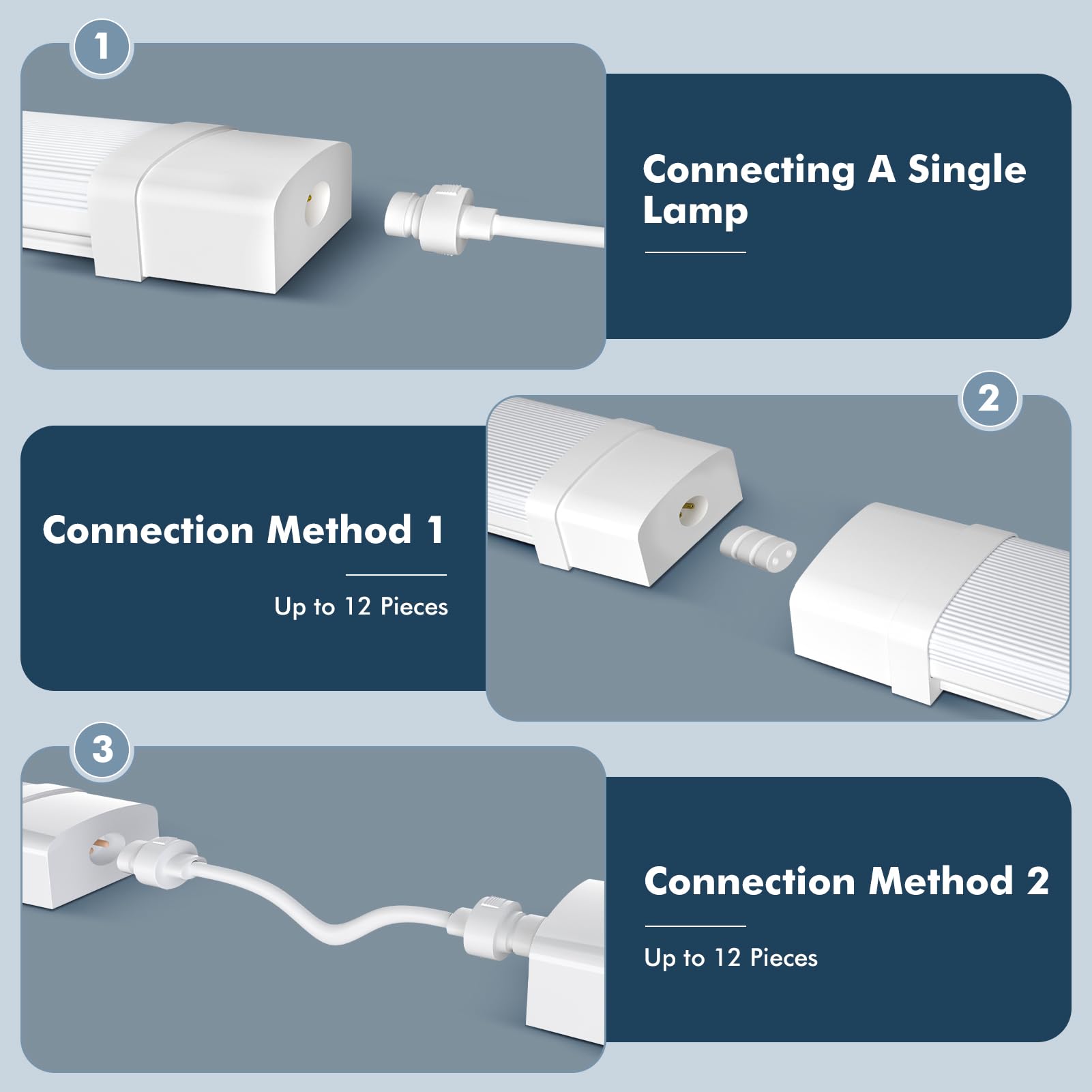papasbox Lámpara de construcción LED trípode 36W Lámpara de techo para taller Lámpara de construcción LED con trípode Enchufe e interruptor