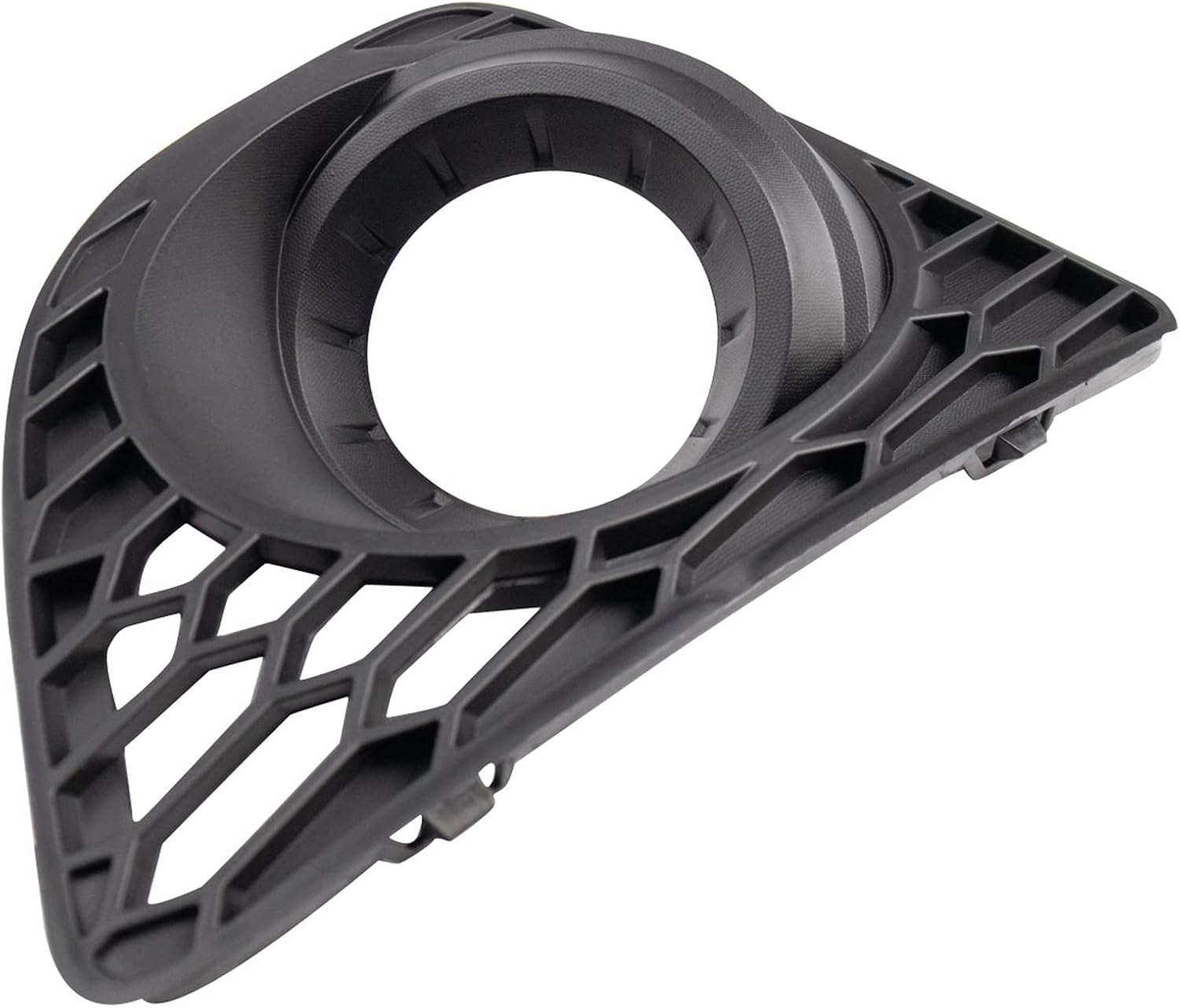 TRQ Front Right Fog Light Bezel Black Passenger Side Compatible with 2010-2012 Ford Fusion FO1039122