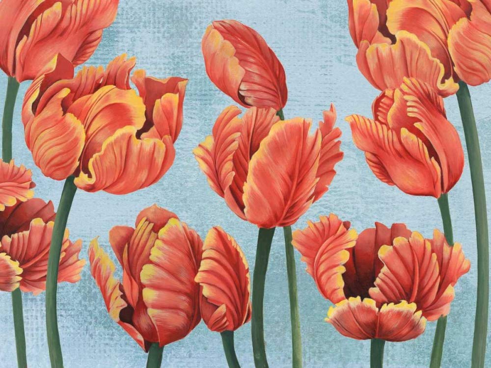 Affiche encadrée Tulipes Ruby de Grace Popp d'art de luxe - 4