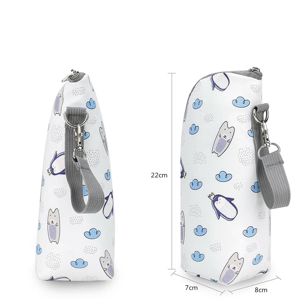 VISTORA Multifunctional Milk Bottle Warm Bag Breastmilk Storage Bags Cooler Bag Cartoon White - Image 3 thumbnail