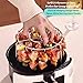 304 Stainless Steel Vertical Skewer Rack for Air Fryer & Oven - Universal Round Kebab Grill Stand with 24 Reusable Metal Skewers - BBQ Rotisserie Accessories for Meat, Vegetables, Shish Kebabs