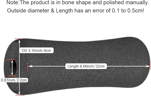 Miniatura 9 de Par de rodillos de espuma de esponja para pies, utilizado para reemplazar equipos de ejercicio de gimnasio, adecuado para varilla de 2 pulgadas