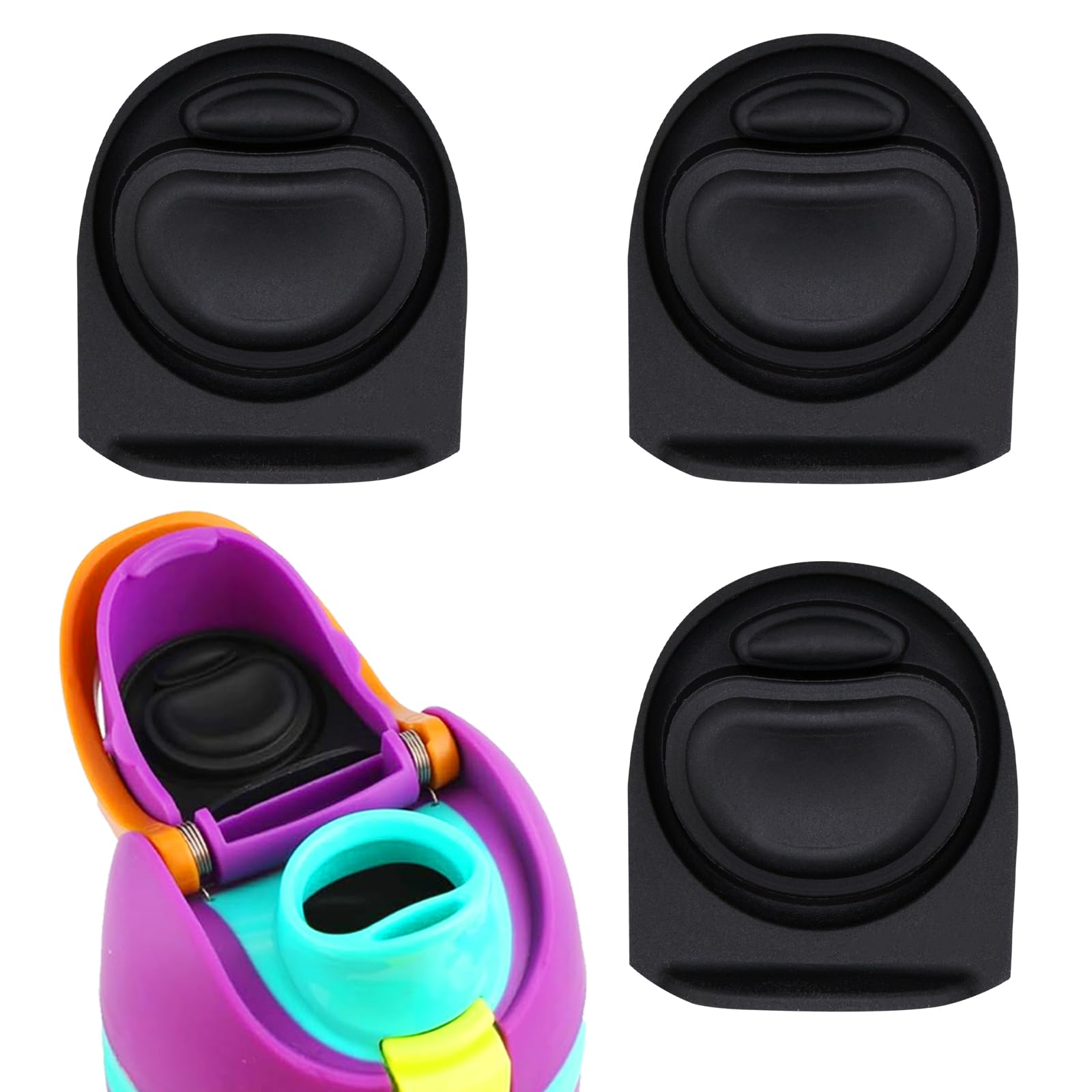 Frokolla 3pcs Replacement Stopper Seal Compatible with Owala FreeSip 24oz 32oz,Water Bottle Lid Insert Cap Rubber Seal Parts for Owala 16/19/24/32/40oz Spout Gasket Mouth piece AccessoriesYTY-3 โ image 1