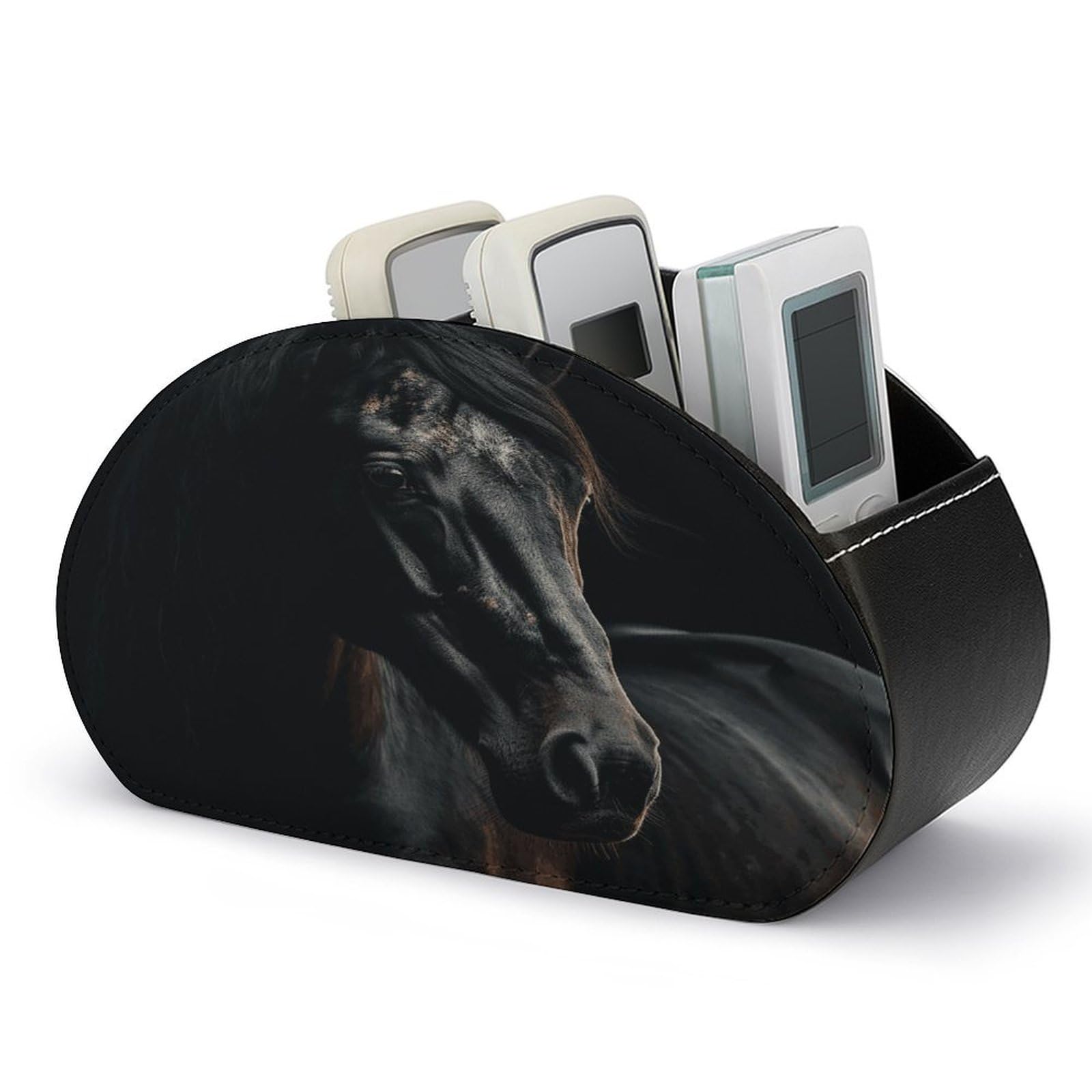 Btcowzrv Style A Dark Horse Remote Control Holder With 5 Compartments
