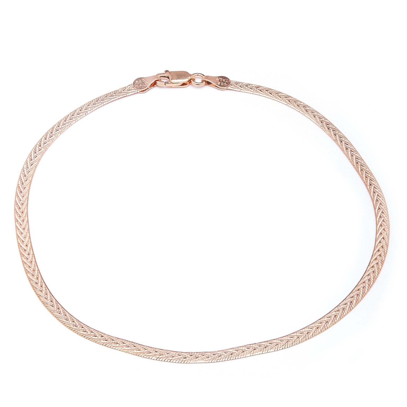 ZAVYA 925 Sterling Silver Rose Gold Plating Braided Abstract Anklets (Single) | Gift for Women & Girls | With Certificate of Authenticity & 925 Hallmark | Gift for Women & Girls (B0B31L7T2Y) Amazon Price History, Amazon Price Tracker