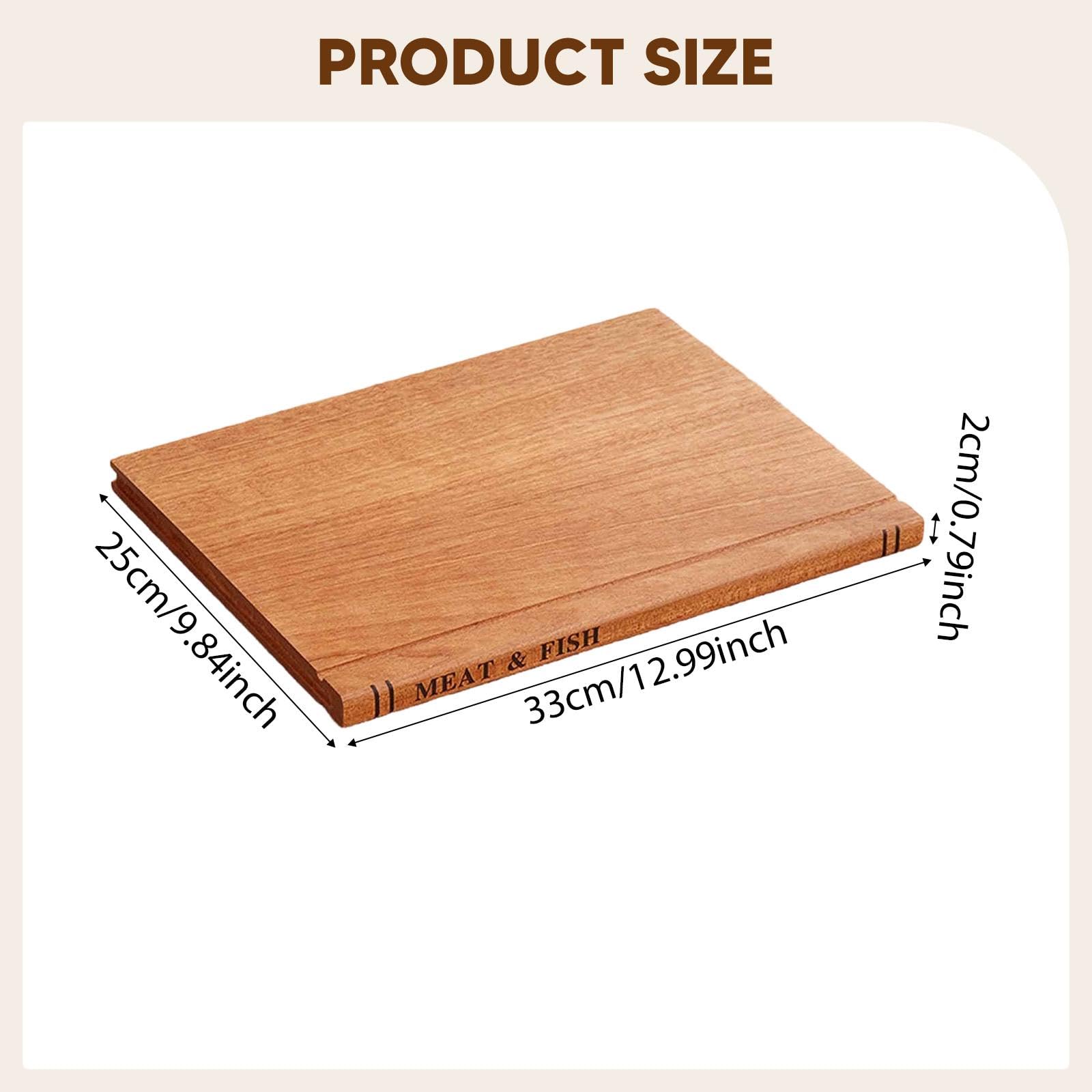 3 Piezas Tabla de Cocina de Madera Tabla para Cortar Rectangular Placa para Fácil de Limpiar Tabla de Presentación para Quesos Y Embutidos Di, Style a, Individual
