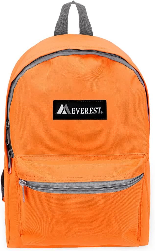  | Everest Basic Backpack, Orange, One Size | Kids' Backpacks