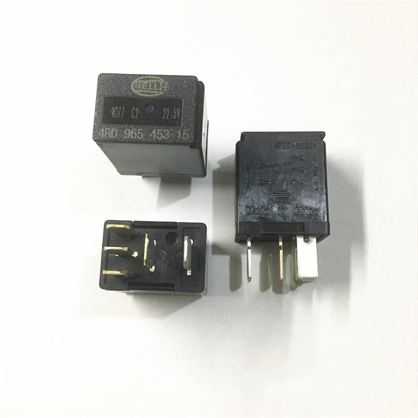 Relais de voiture MESKEL 5 broches 12V 4RD 965 453-15 pour circuit électrique automobile