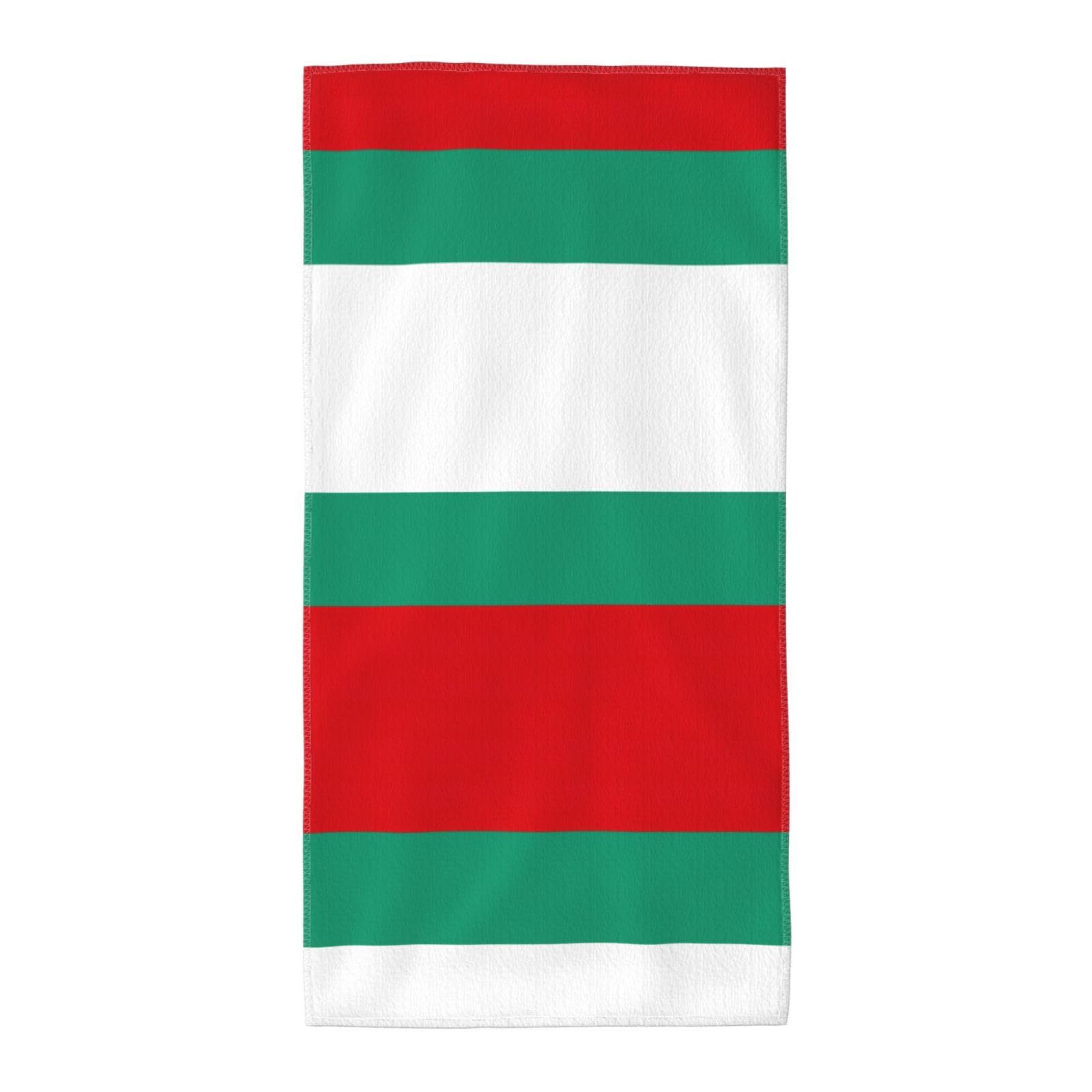 DIEzig Bulgarian Flag Fashion Printed Long Bath Towel For Pool Side Seaside Holiday