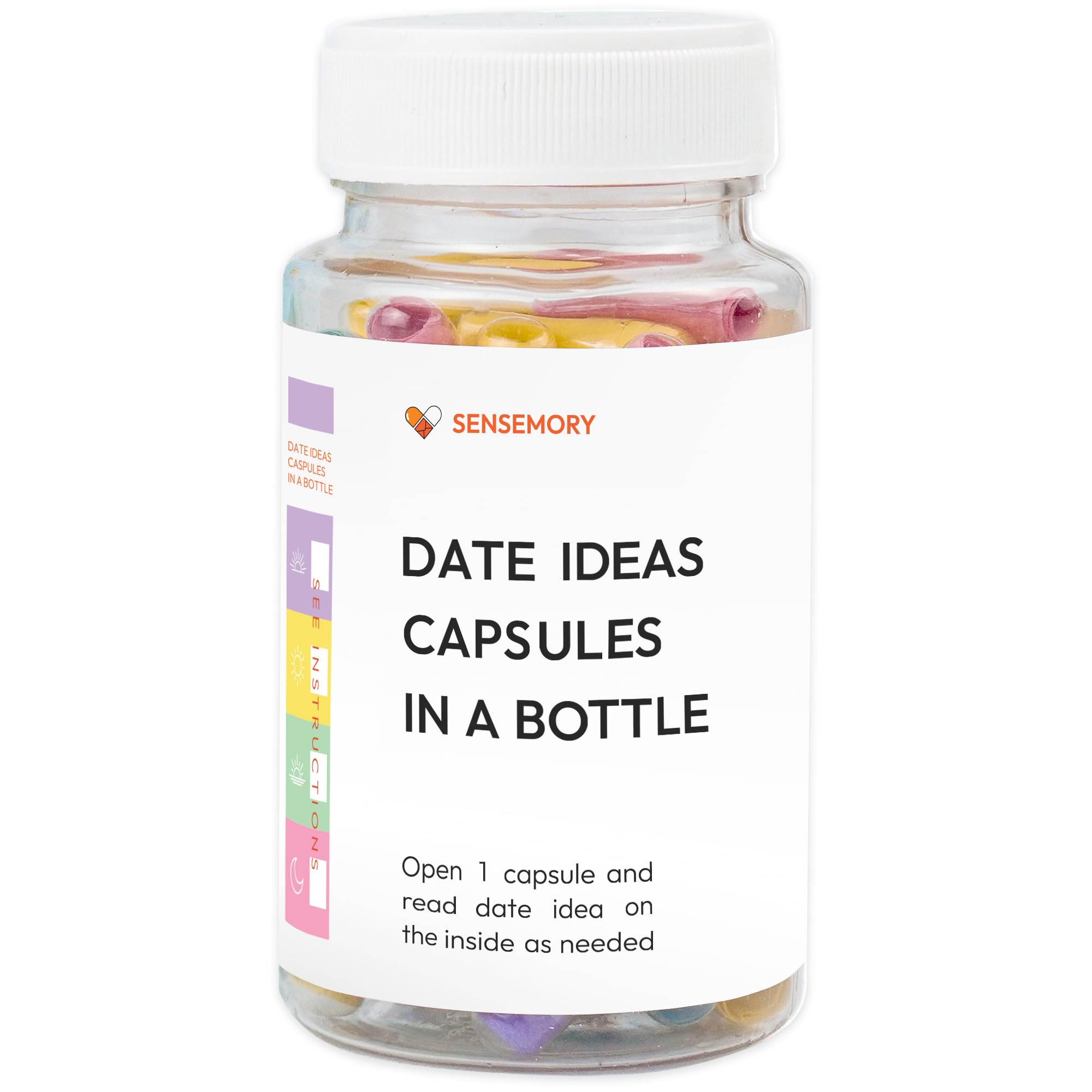 Pre-Written Date Night Ideas Capsules in a Bottle (50pcs+), Couples Gift Ideas, Date Ideas Couple Gifts, Unique Bridal Shower Gifts for Her, I Love You Gifts for Him, Tiny Things, Random