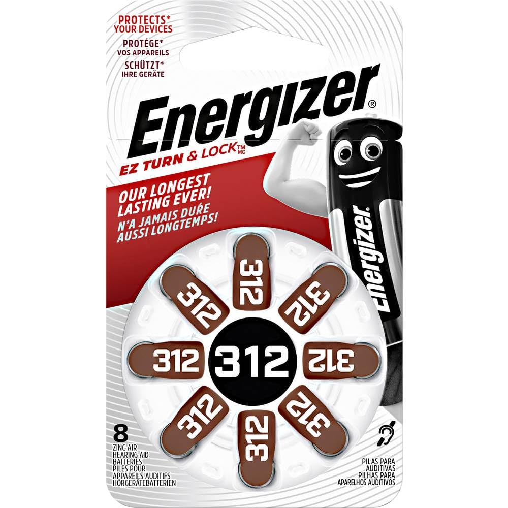 Energizer Batterie Per Apparecchi Acustici Taglia 312, Con Linguetta Marrone, Dimensioni 312, 12 Pezzi - Foto 12
