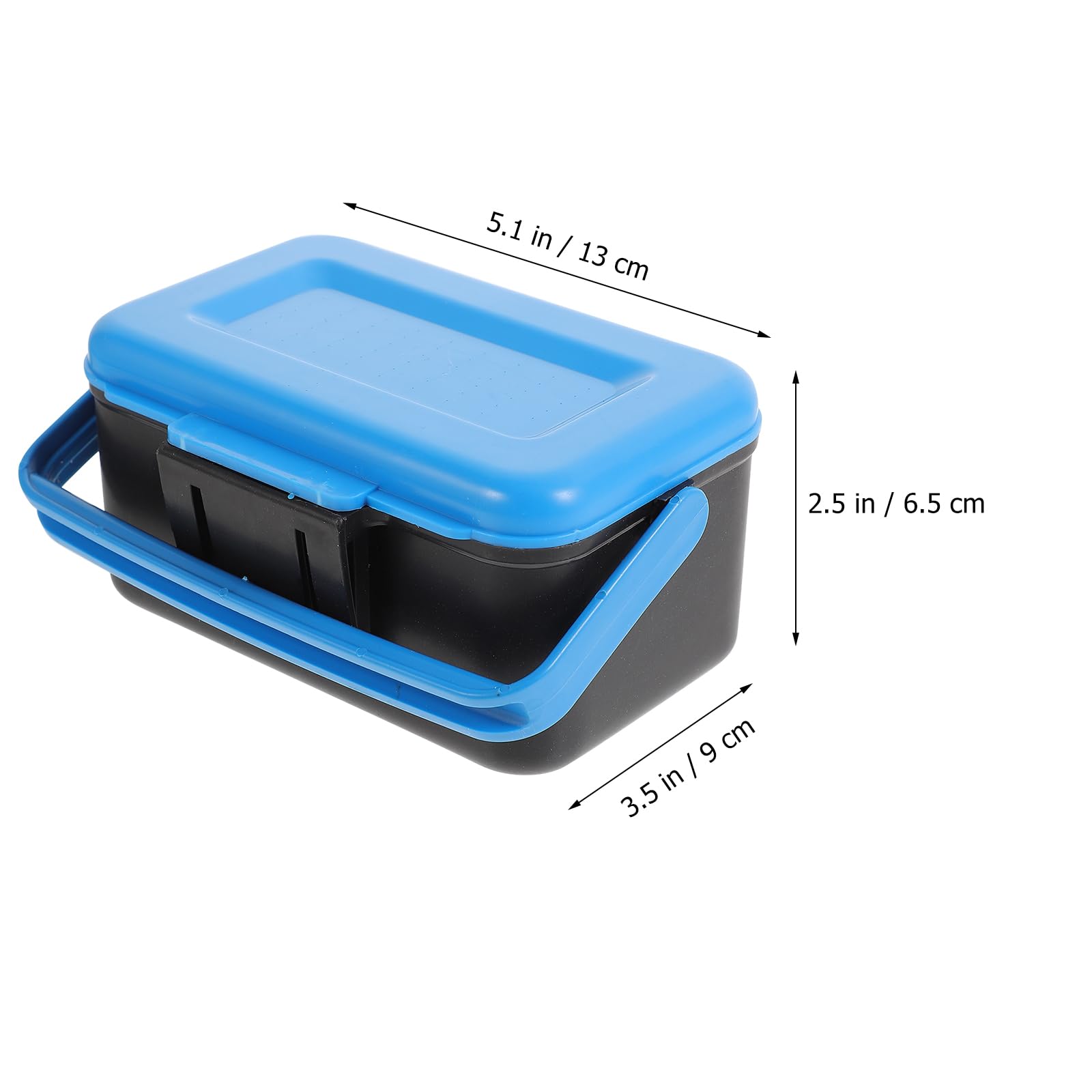 2pcs Portable Bait Box Multi-function Fishing Tackle Storage Organizer Breathable Box with Air Vent Design for Outdoor Fishing Gear