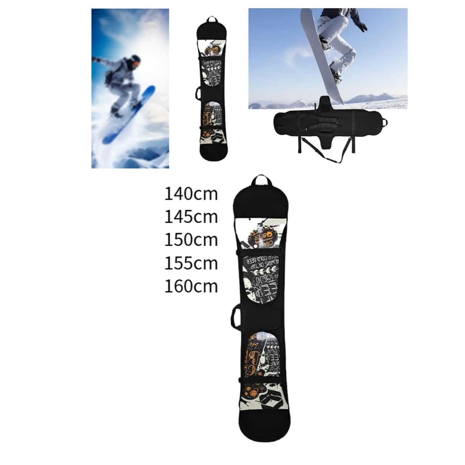 Torby na buty narciarskie Pokrowiec na snowboard, plecak, przenośna torebka, deska narciarska, ochrona podróże lotnicze, kobiety, mężczyźni, narciarstwo, łyżwiarstwo torba bagażowa