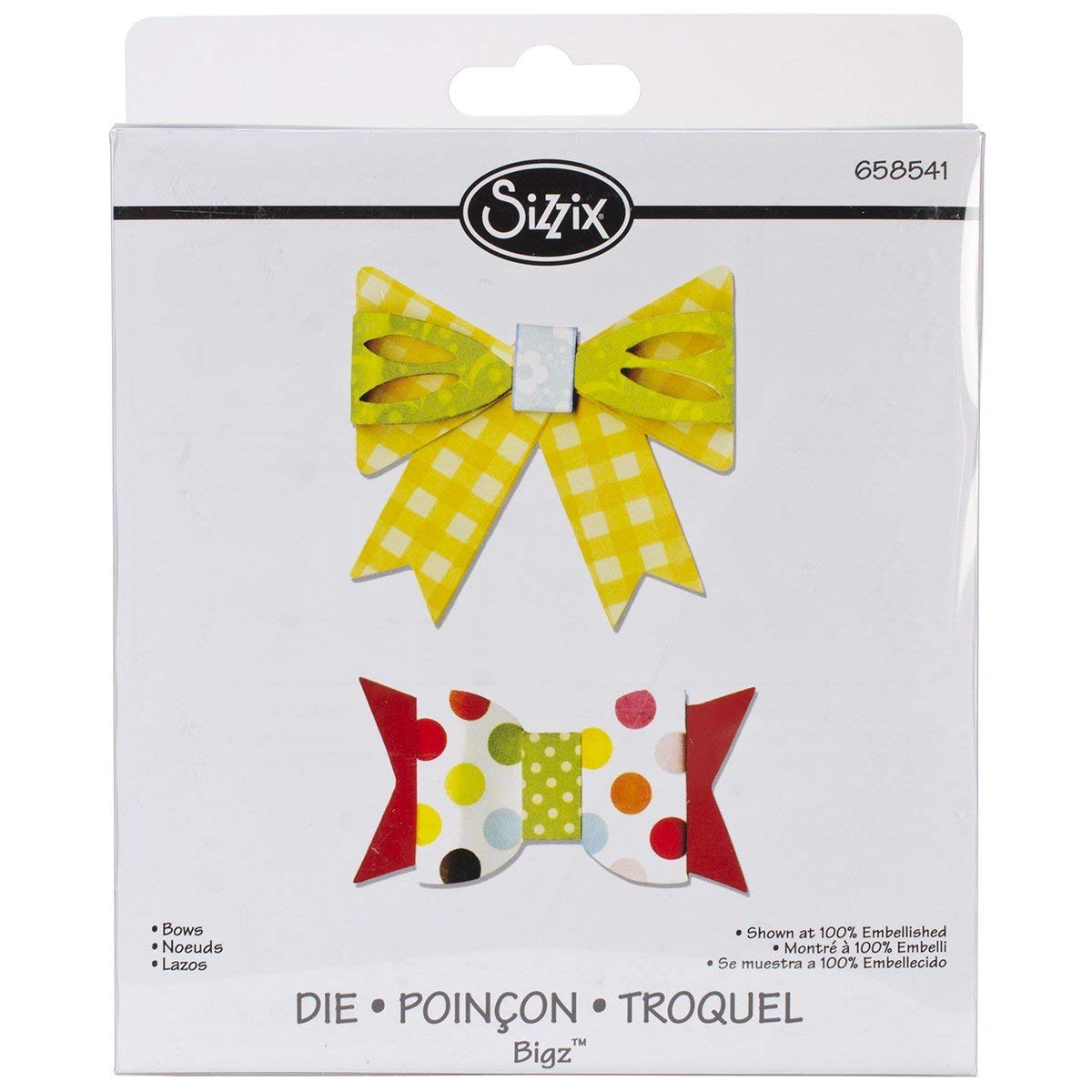 Sizzix, Multi Color, Bigz Die 658541, Bow, One Size : Amazon.sg: Toys