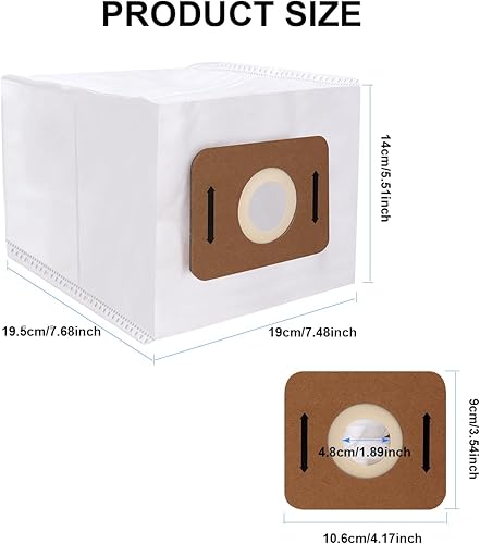 Miniatura 5 de Paquete de 8 bolsas de vacío VACBP6 Atrix de repuesto para mochila Atrix Ergo de 8 cuartos de galón, repuesto VACBP1 VACBP6 VACBP36V VACBPAI, bolsa