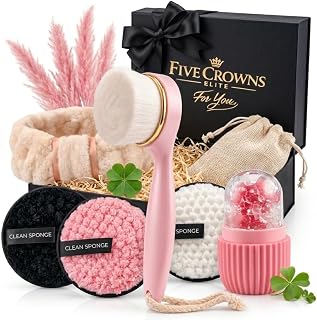 FCE Cadeau Ado Fille 12-18 Ans, Coffret Beauté et Bien-Être, Kit Skincare Adolescente avec Ice Roller, Brosse Visage, Disques Démaquillants Réutilisables, Idée Cadeau Anniversaire Noël Fille