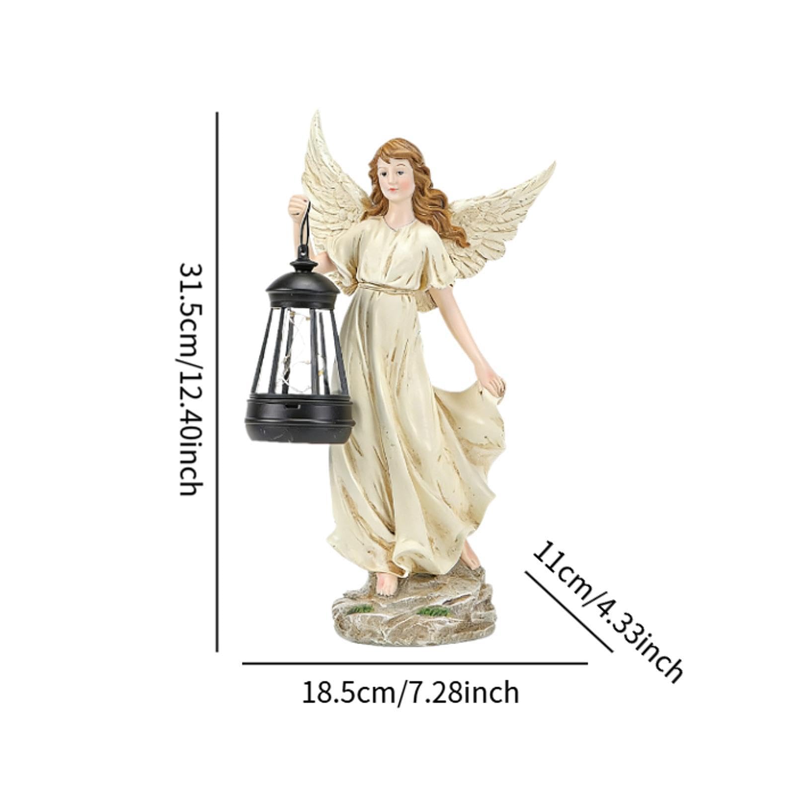 Sharplace Statuetta da Giardino a energia Solare, Scultura Solare per Esterni, Statua da Giardino a Basso consumo energetico per l'arredamento del