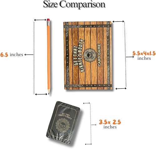 Miniatura 4 de Get That Pirate's Booty - Juego de cartas divertido para 2 a 6 jugadores, para adultos, adolescentes y niños, un divertido juego temático de pirata