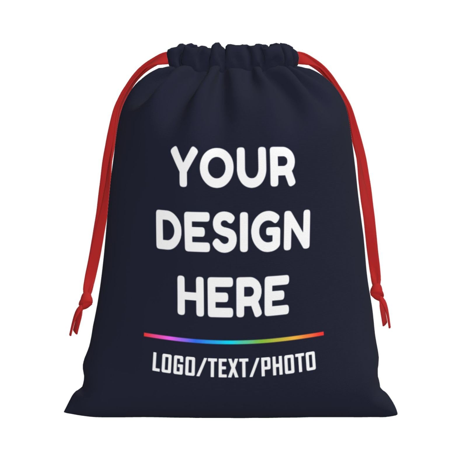 Custom Gift Bag Add Your Text/Image/Photo/Logo Designdrawstring Bag Personalised Gift Bag Customized Fun Birthday Bag, Perfect For Wedding, Birthday, Baby Shower, Party S