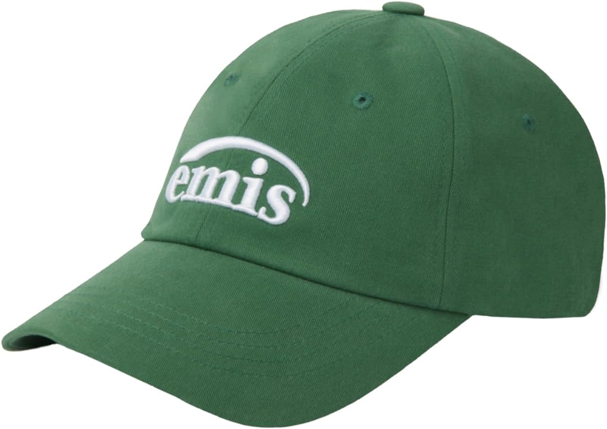 EMIS Baseball Cap Logo Adjustable Unisex Casual Streetwear Hat Green