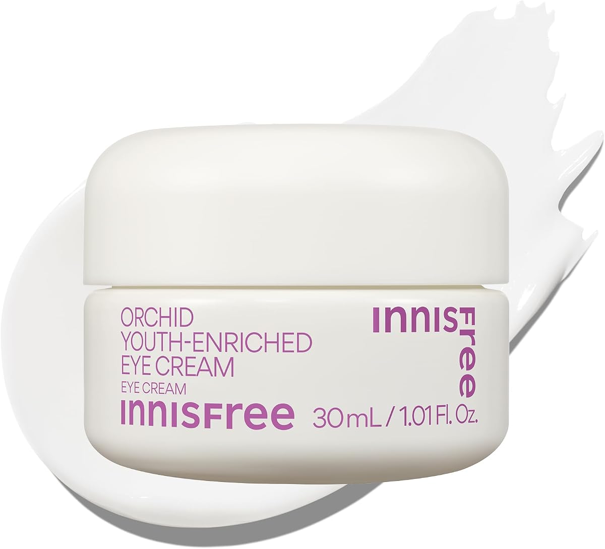 Crema para ojos enriquecida con orquídeas para jóvenes | Tratamiento de ojos reafirmante coreano para suavizar las líneas finas | Hidratante, Antienvejecimiento, Iluminador