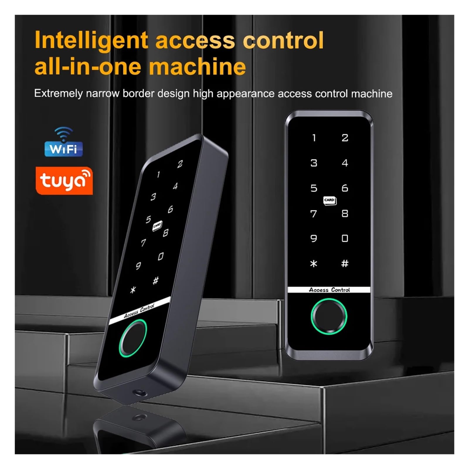 Cerradura de puerta inteligente con control acceso por huella dactilar, seguridad for el hogar, abridor electrónico, teclado biométrico, Ajuste estándar europeo