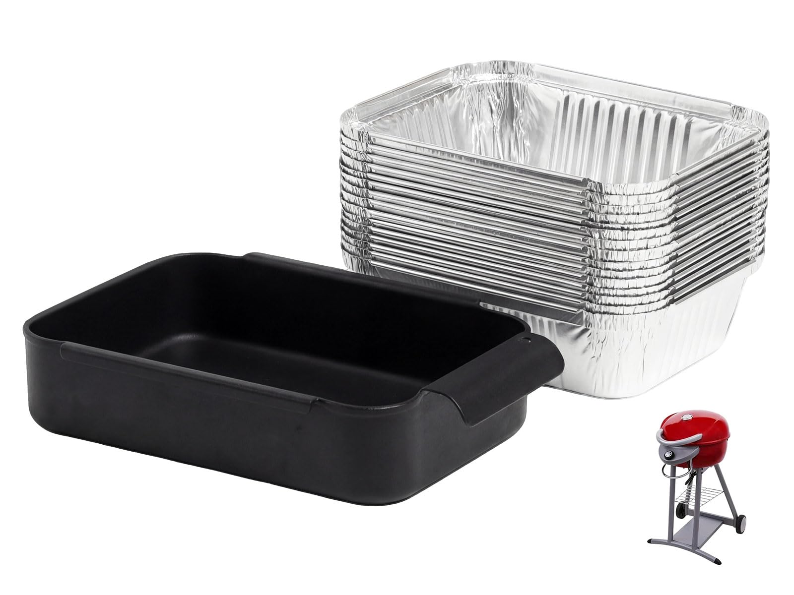 Amazon.com : soldbbq Grease Catcher with 15-Pack Aluminum Drip