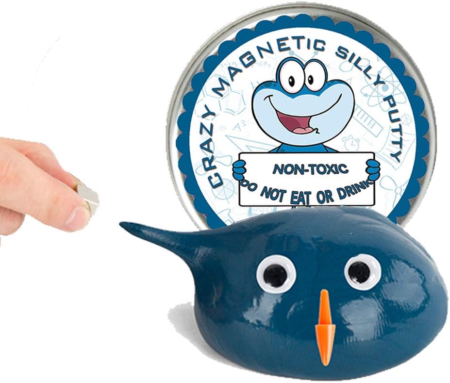 GONGYIHONG Magnetic Slime Putty , Creative Super Magnetic Slime Making Kit Toys for Kids and Adults… (Blue)