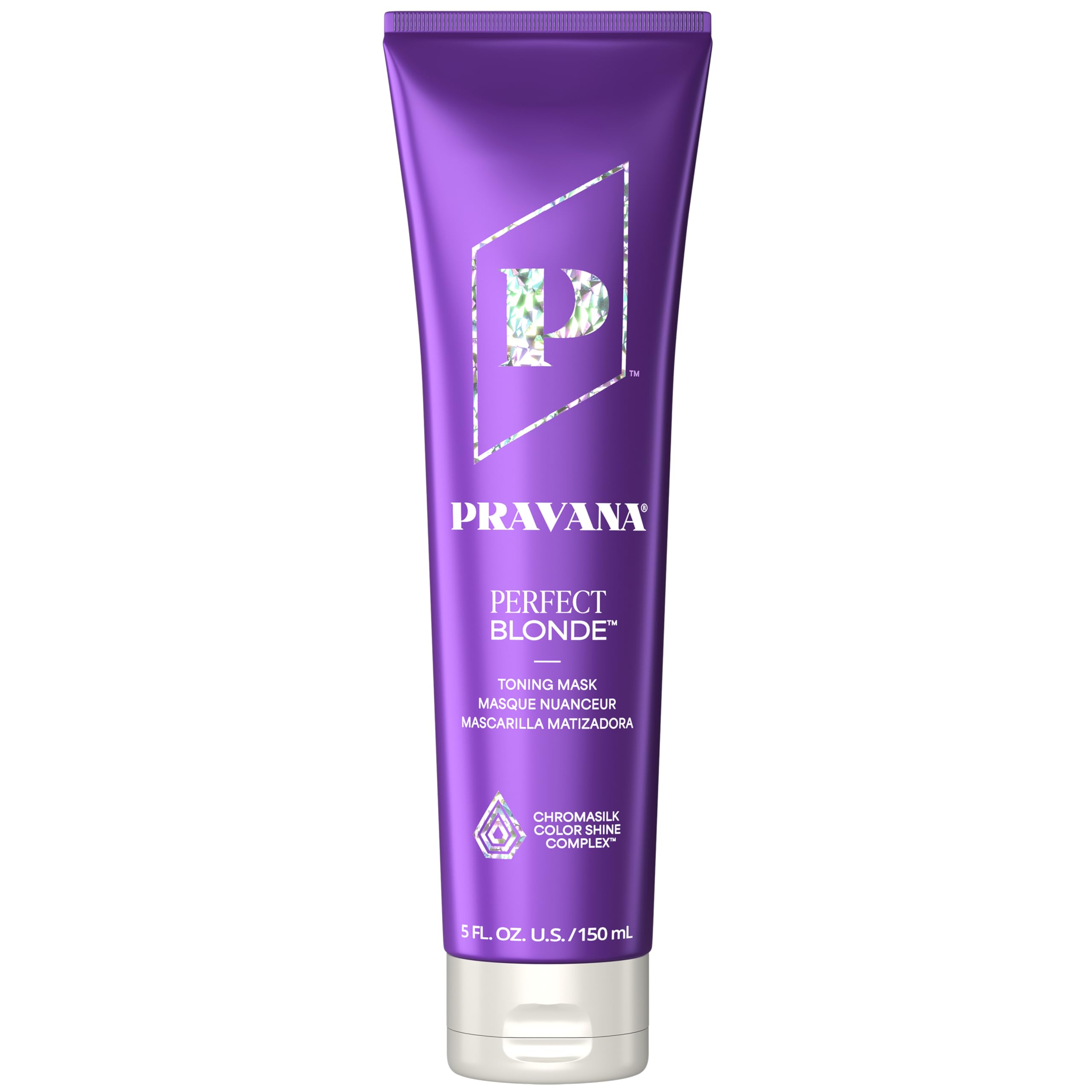 The Perfect Blonde Purple Toning Masque Treatment | Neutralizes Brassy, Yellow Tones | For Color Treated Hair | Chromasilk Enhances Shine & Protection | Vegan | Paraben & Sulfate Free