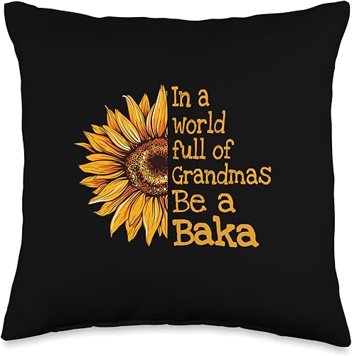 Miniatura 1 de Unique Christmas Birthday Mother's Day Gifts Shop In A World Baka Croatian Bosnian Grandma Throw Pillow, 16x16, Multicolor