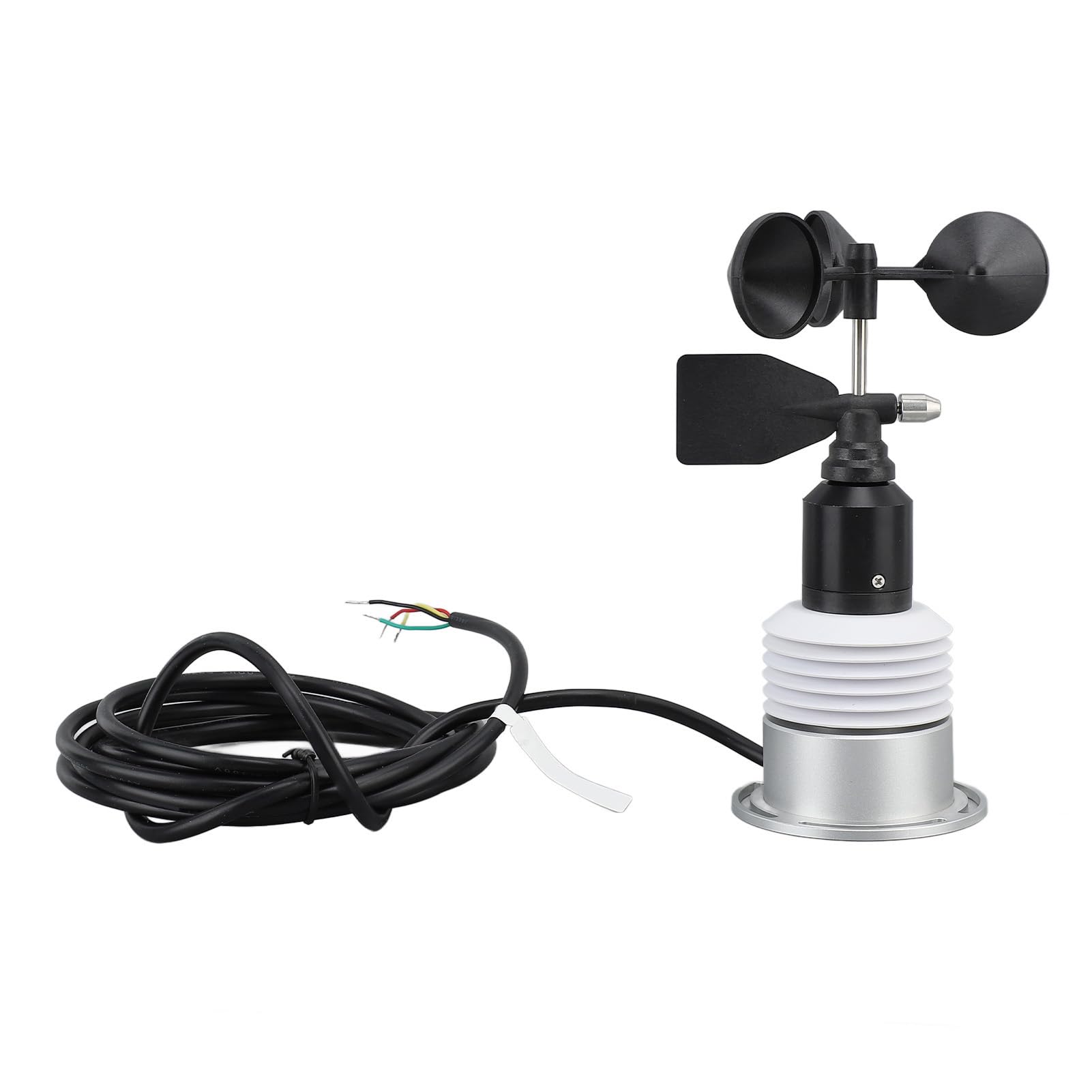 Tnfeeon Sensore Anemometro per Misuratore Meteorologico, Dispositivo Cablato 5 in 1, Direzione della velocità del Ad Alta Precisione con Design Compatto per Utenti Meteorologici e Forestali