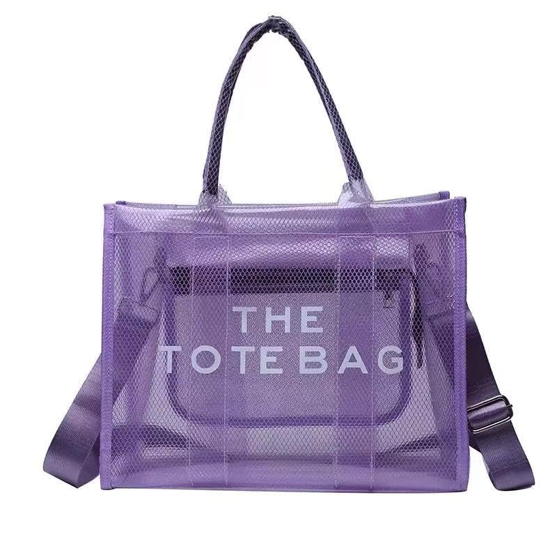 Image of Clear Tote Bag Stadium Events Large Clear Purse for Women Transparent Crossbody Bag for Concert,Work,Beach,Sport