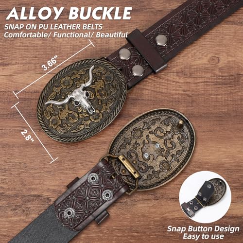 Image of BELTROAD Western Belts for Men Women 1.5 inch Vintage Country Belt for Jeans