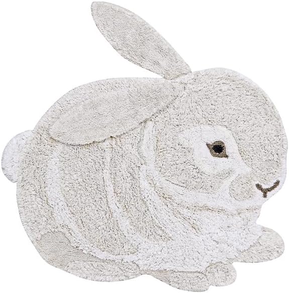 Lorena Canals Washable Rug Rabbit Bedroom Handmade Rug 130 x 135 cm