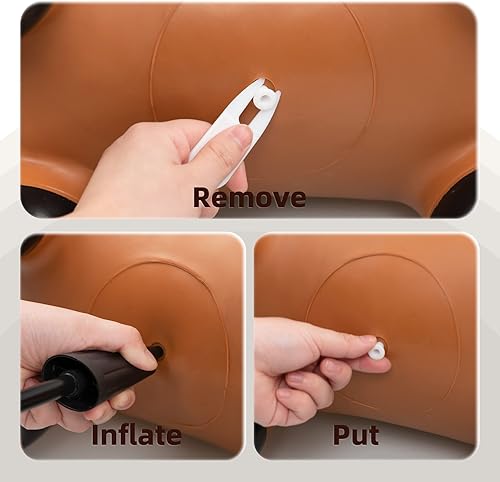 Vista 62 de ZOOJOY Bee Bouncy Animals Hopper, tolva inflable para rebotar, para interiores y exteriores, juguetes para saltar de rebote para niños pequeños