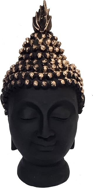Purpledip Resin Idol Lord Buddha: Meditation Decor Statue, Large (11027B)