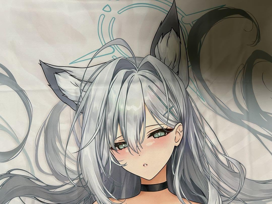 ブルーアーカイブシロコ＊テラー抱き枕カバー白い狐の住む社しろきつね