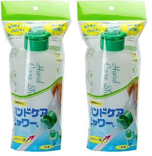 �z�E�P���Y�� �n���h�P�A�V�����[ ��6.8×���s6×����19.3cm �O���[�� 450ml ���{�� ��� �Ў� �� �ȒP ��{�� �V�����[�� �؂�ւ��\ (× 2)