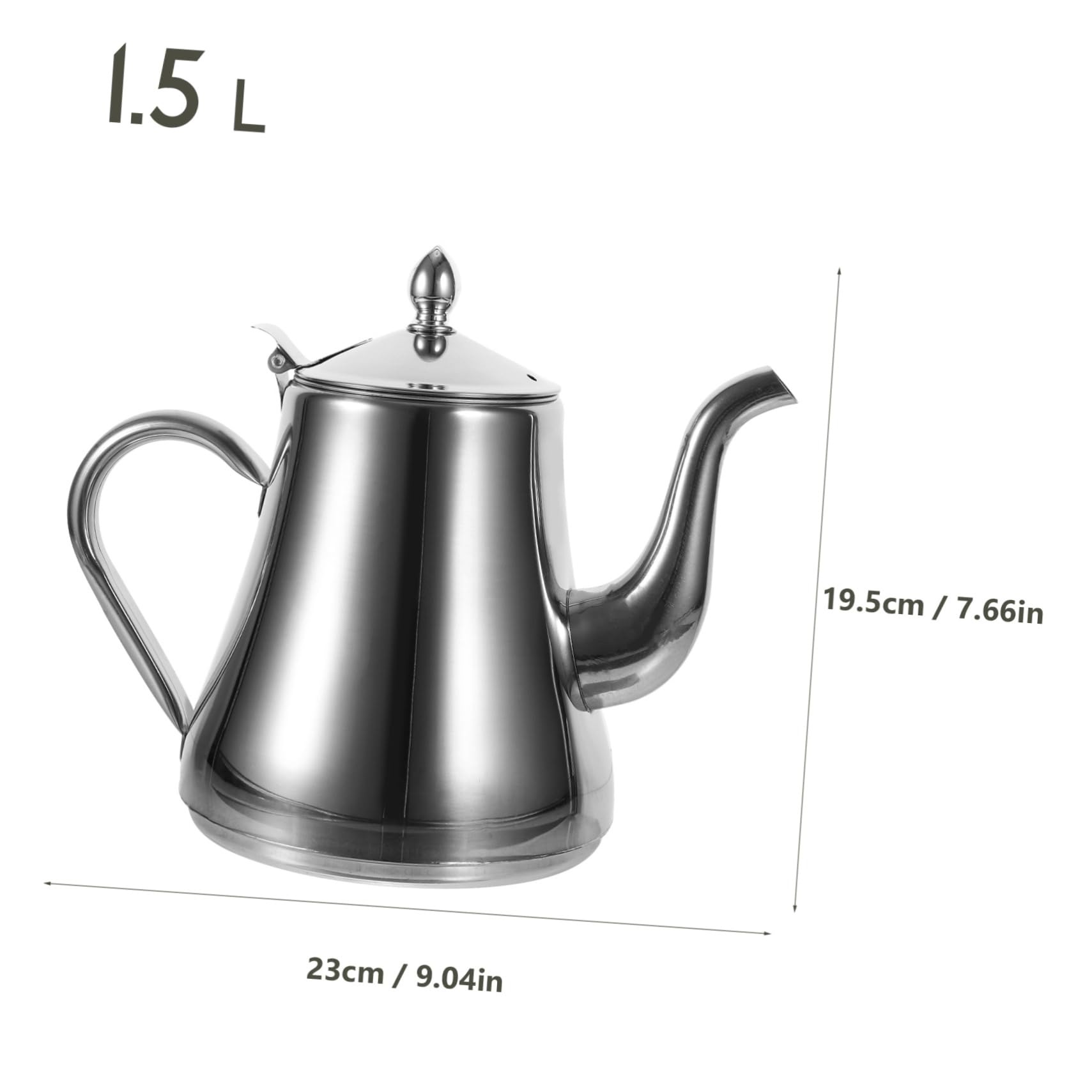 Tetera De Acero Inoxidable Infusor Interior Tetera Hogar y Cocina Para Preparar Infusiones De Té