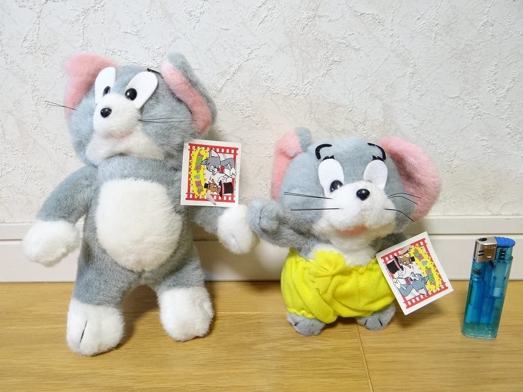 トムとジェリー　1995  平成レトロ　ぬいぐるみ　2コセット　中古品 トムとジェリー ぬいぐるみ アメリカキャラクター 90S 平成