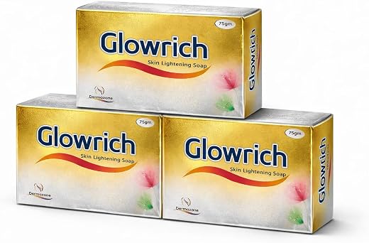 Glowrich Skin Lightening Soap, 75gm, Pack of 3