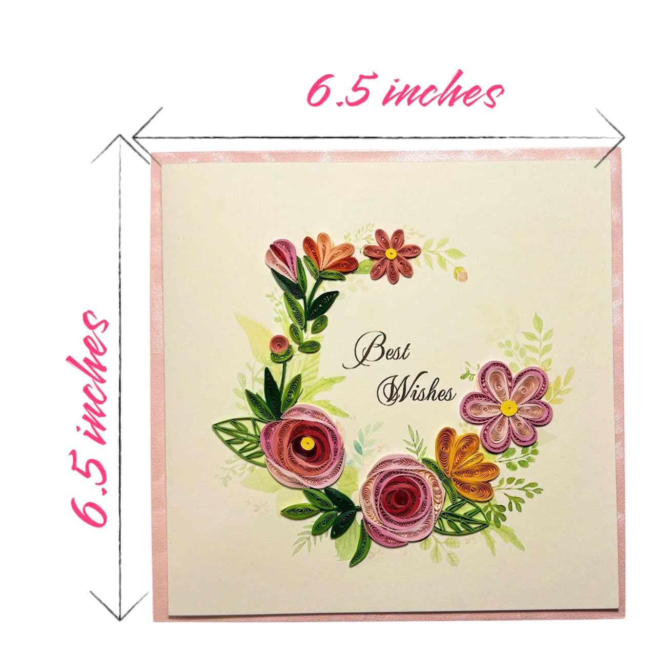 Handcraft - Tarjeta de felicitación de cumpleaños 3D para él, ella, amiga, mamá, hija, hermana, interior en blanco, incluye sobre, listo para regalar, papel de alta calidad